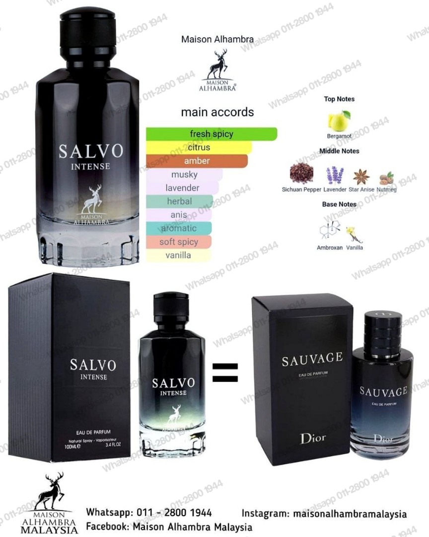 SALVO INTENSE (Inspired by Dior - Sauvage EDP)