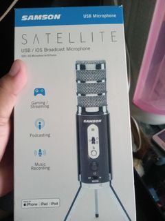 SAMSON SATELLITE USB/IOS Broadcast Microphone

BRAND NEW AND WORKING.. best microphone for Gaming/Streaming, Podcasting and Music Recording

Take Note: for iPhone | iPad | iPod only!!!