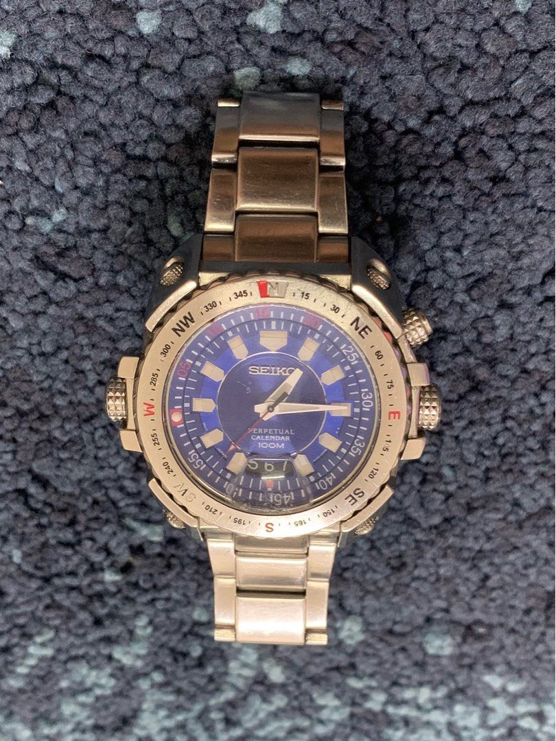 Seiko 6A32-00E0 Perpetual Calendar Quartz Authentic Mens Watch, Men's  Fashion, Watches & Accessories, Watches on Carousell