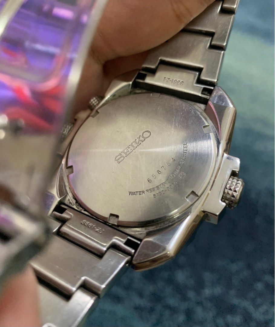 Seiko 6A32 00E0 Perpetual Calendar Quartz Authentic Mens Watch