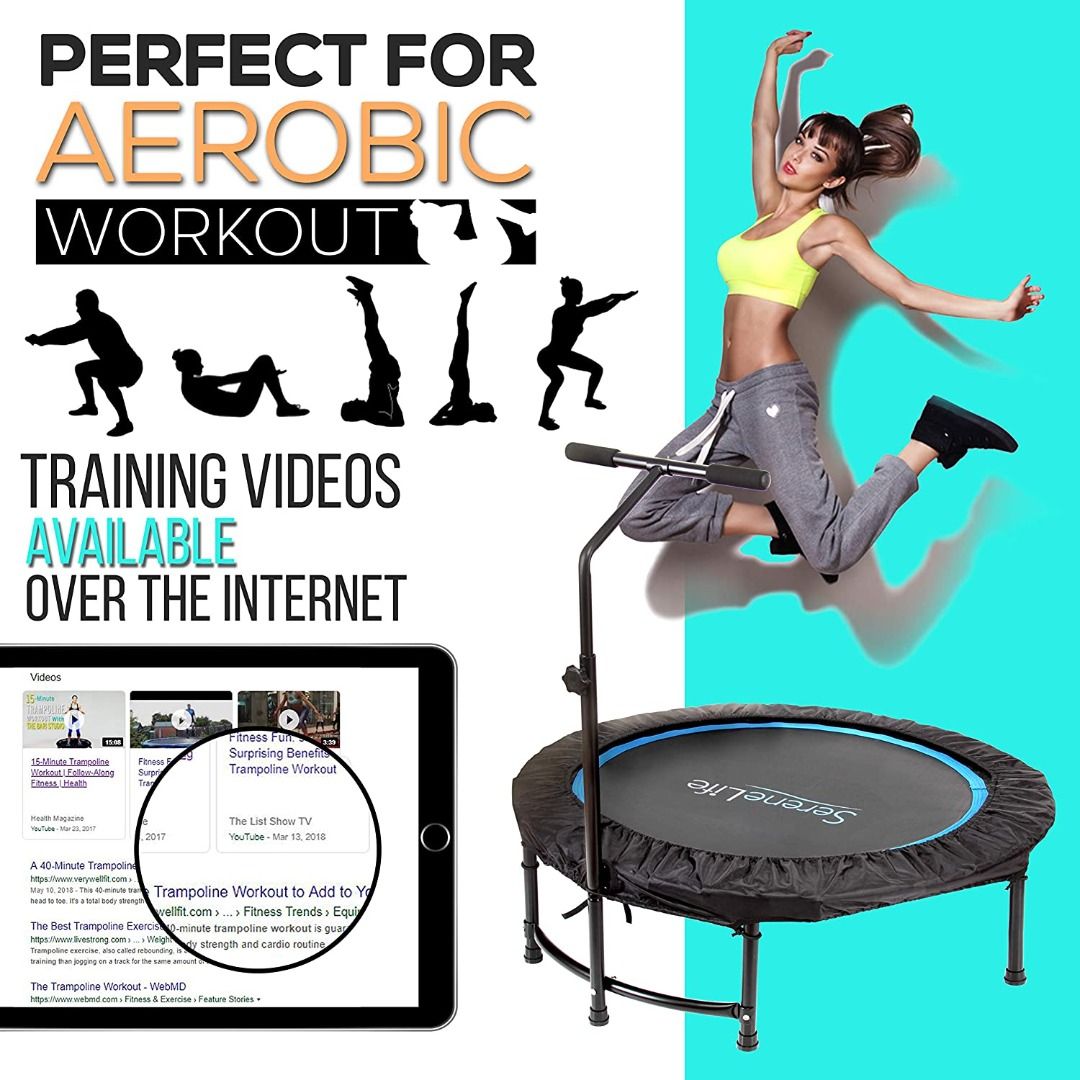 SereneLife Portable Foldable Trampoline 40