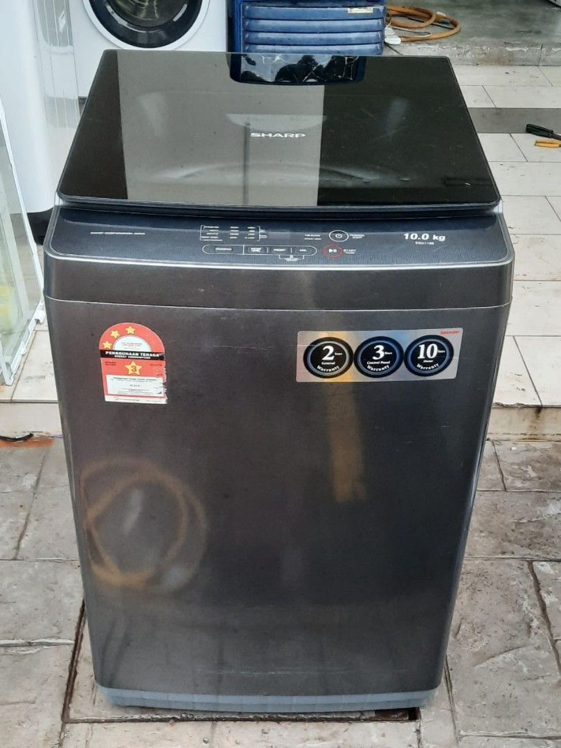 Sharp washing machine 10 kg for sell, TV & Home Appliances, Washing