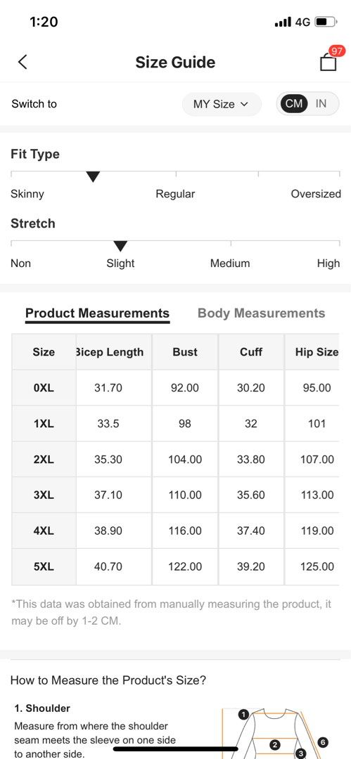 Shein size guide plus on sale size