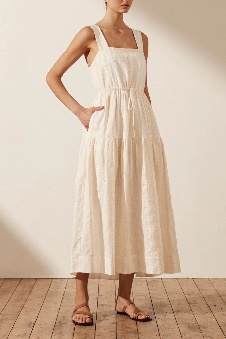 White shona joy dress store