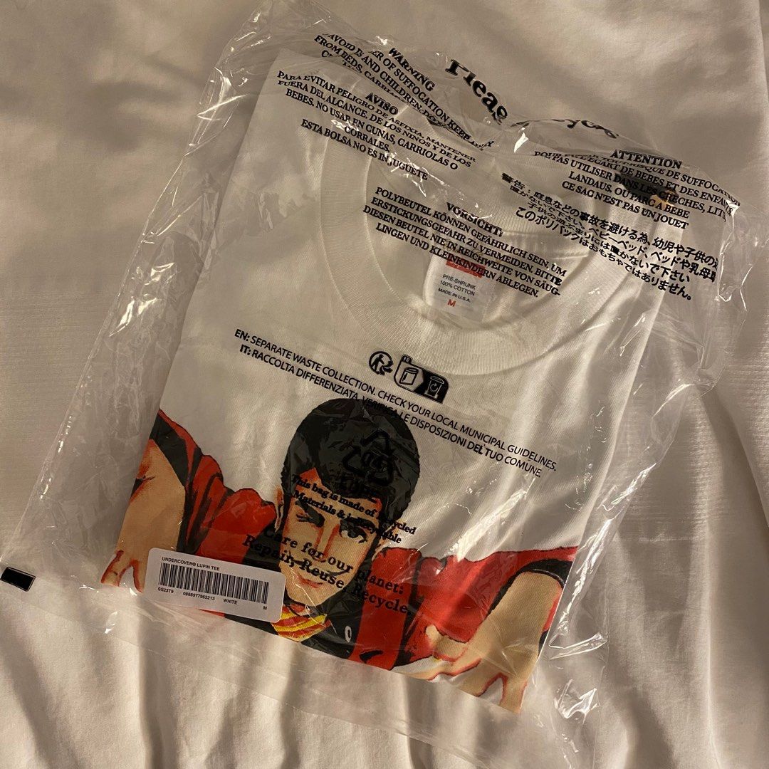 Size M - Supreme SS23 undercover lupin white tee, Men's