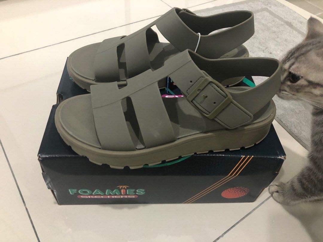 Skechers sandals best sale olive