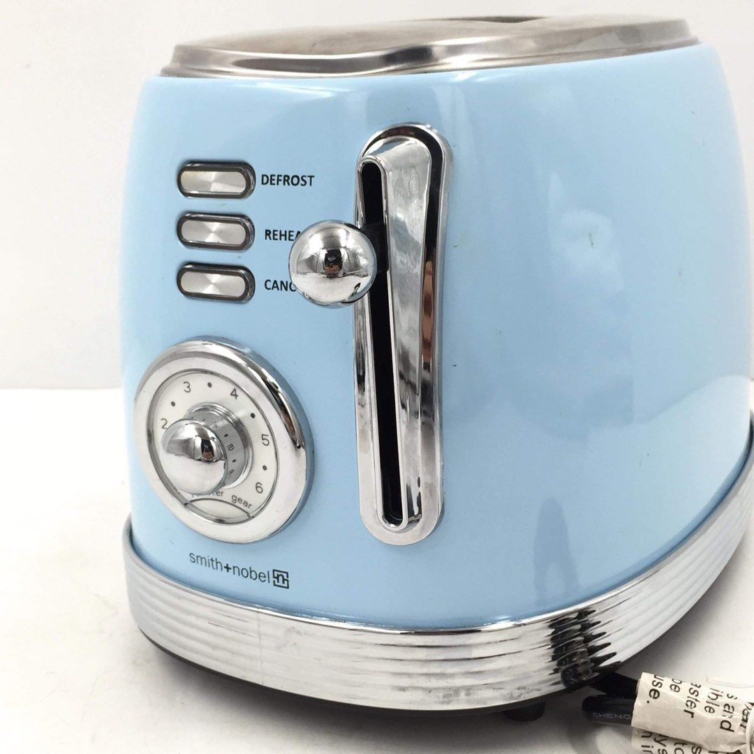 SMITH + NOBEL 2Slice Blue Retro Toaster, TV & Home Appliances, Kitchen