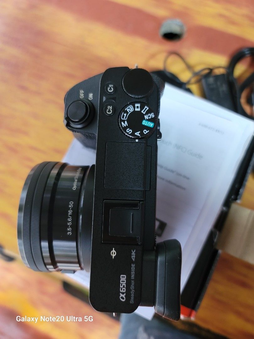 Sony a6500 with kit lens. Flagship model, Photography, Cameras on Carousell