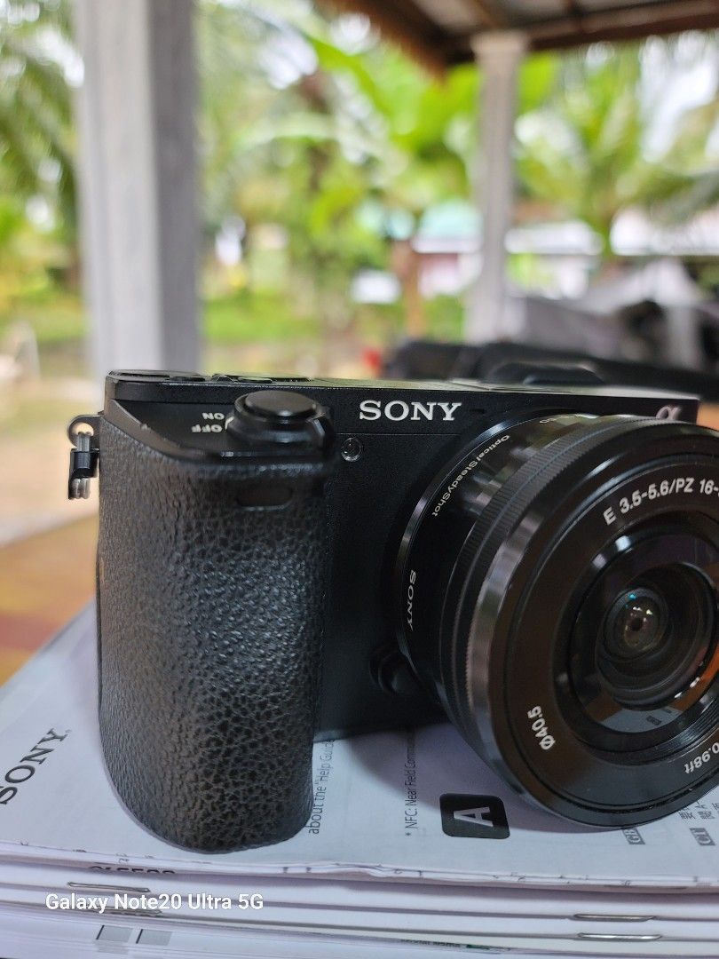 Sony a6500 with kit lens. Flagship model, Photography, Cameras on Carousell