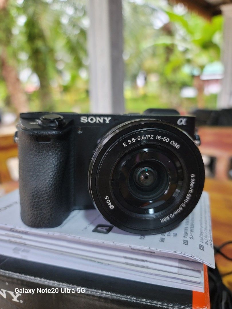 Sony a6500 with kit lens. Flagship model, Photography, Cameras on Carousell