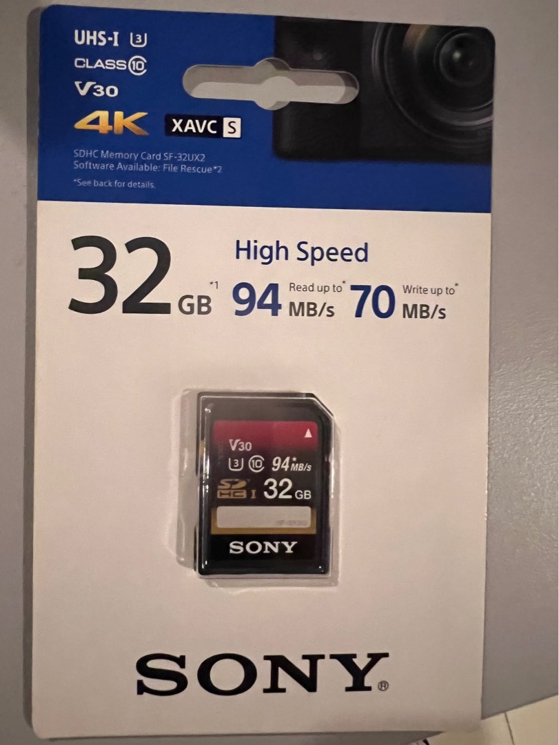Sony memory card SF-32UX2, Photography, Photography Accessories, Other ...