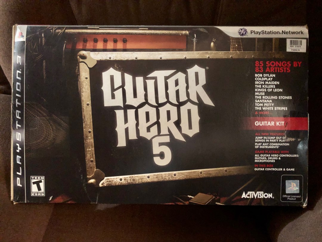 Sony PS3 Guitar Hero 5 Bundle, Hobbies & Toys, Toys & Games on Carousell