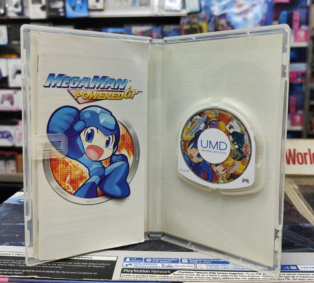 Megaman Powered Up Sony PSP PAL Version Française en État. | Achetez sur