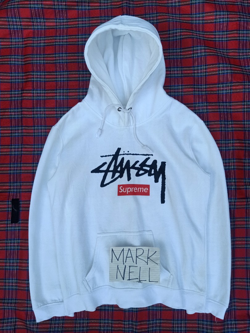 STUSSY X SUPREME HOODIE JACKET on Carousell