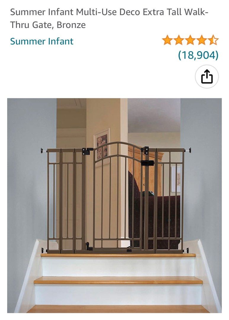 Summer infant multi use walk top through gate