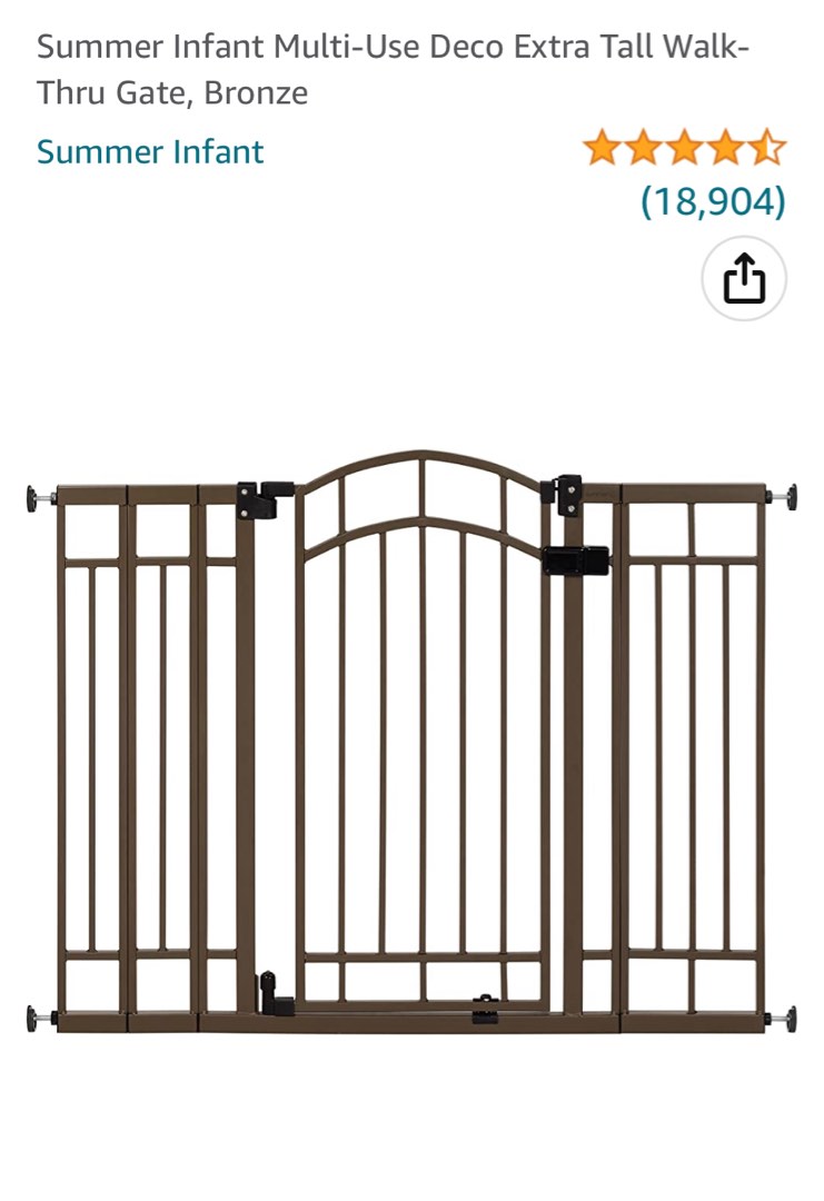 Summer infant multi use decor extra tall walk through gate Babies