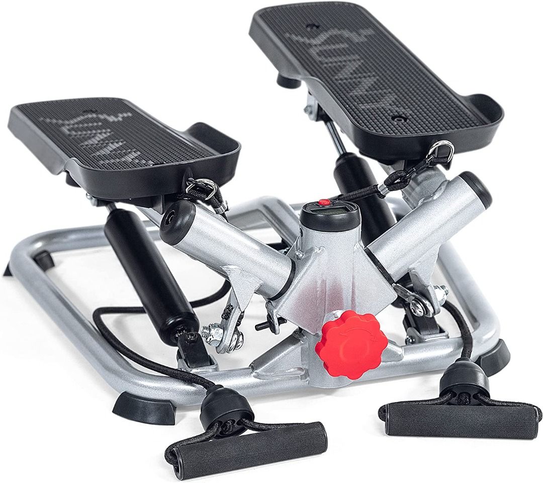 Sunny Health Fitness Twist Stepper Machine with Resistance Bands Sports Equipment Exercise Fitness Cardio Fitness Machines on Carousell