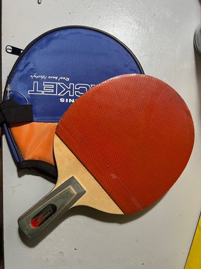 Table Tennis Racket, Sports Equipment, Sports & Games, Racket & Ball