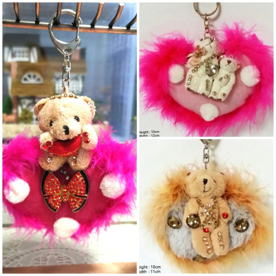 Bag Charm Key Chain Bear, Bear Fashion Key Chains