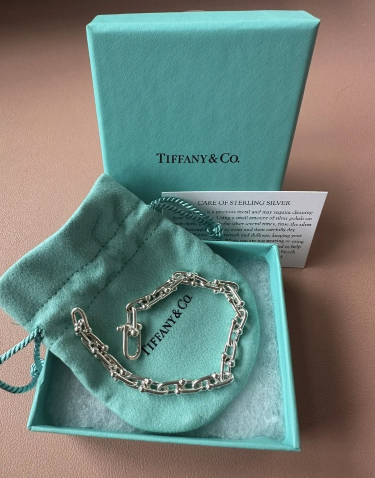 Tiffany micro link bracelet on Carousell