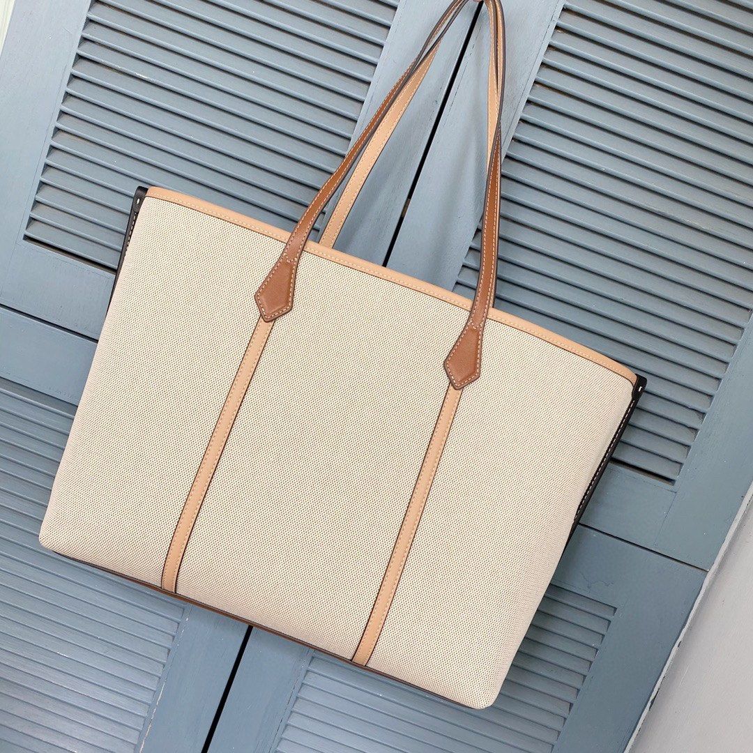 Tory burch perry canvas oversized hotsell tote
