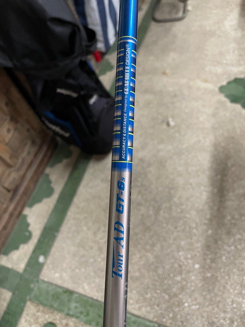 Tour ad GT6s driver shaft (Category: Golf) located in Manila. Submitted by kyleramooos (Listing ID 1224825009, Image 2). Description: Tour ad gt6s driver shaft 44" Bnew condition Can include titleist or bridgestone adaptor 8k.