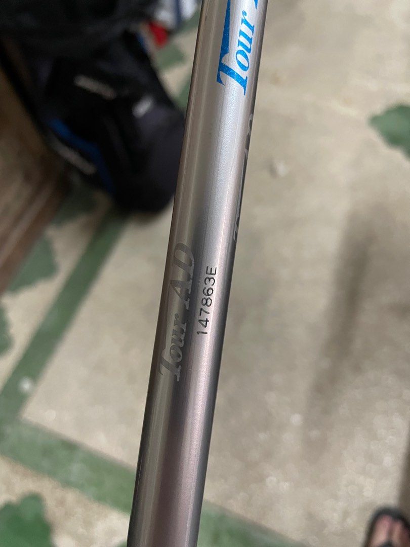 Tour ad GT6s driver shaft (Category: Golf) located in Manila. Submitted by kyleramooos (Listing ID 1224825009, Image 3). Description: Tour ad gt6s driver shaft 44" Bnew condition Can include titleist or bridgestone adaptor 8k.