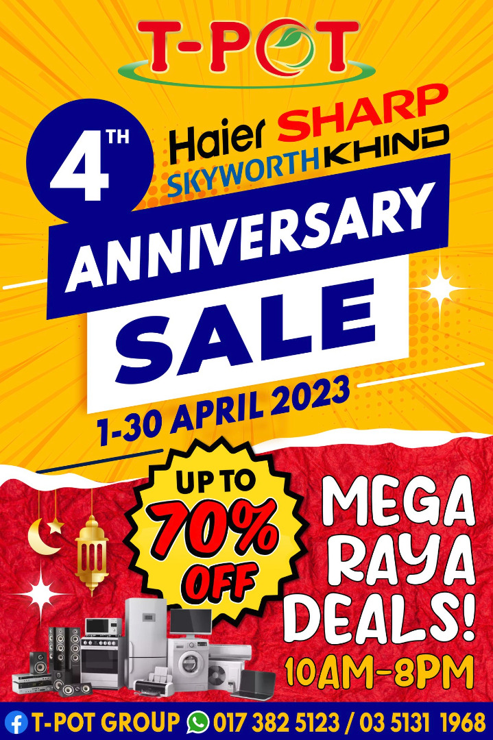 TPot Kota Kemuning Ulang tahun & Jualan Mega Ke4, Announcements on Carousell