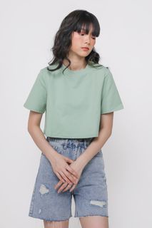 Jon Crop Tee (Peach)