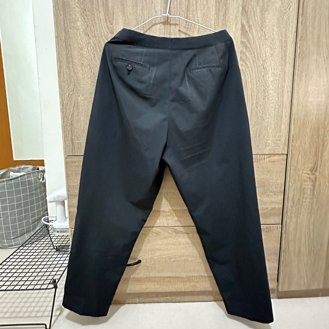 【二手】UNIQLO x Theory 特級輕量舒適打褶長褲 女L號