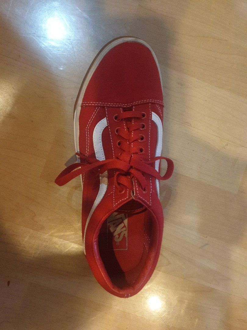 Red vans size on sale 10