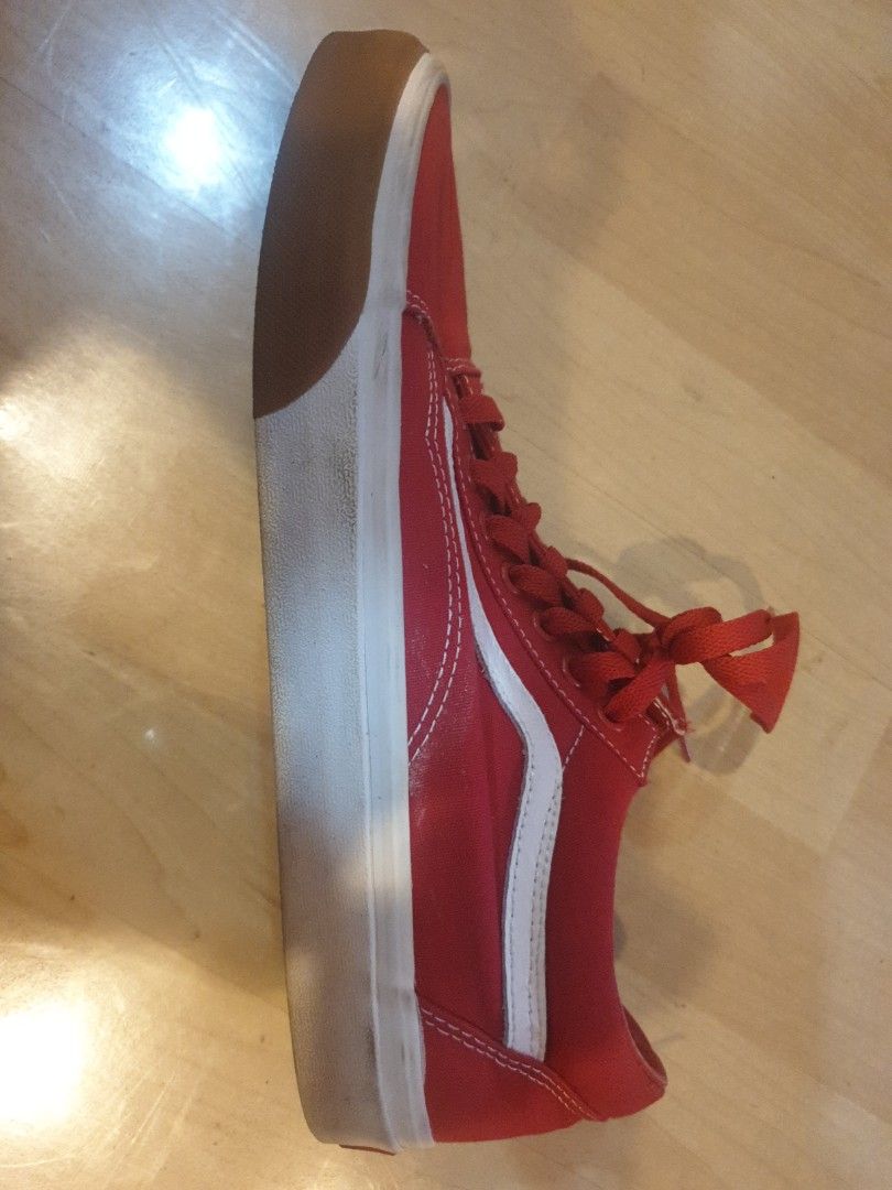 Vans Red Old Skool Size US 10 UK 9.5