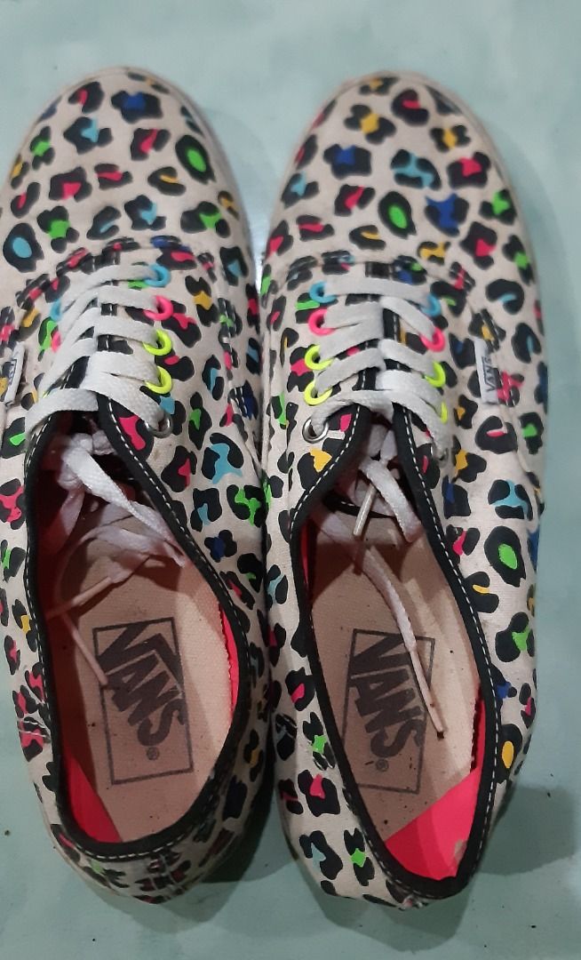 Vans grey leopard print sale