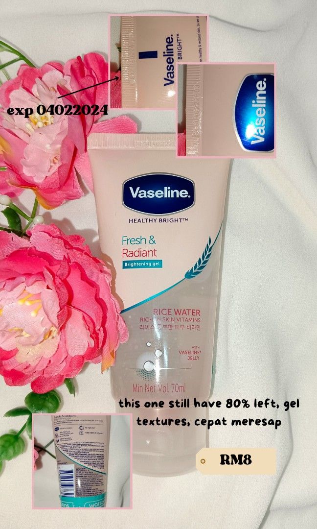 Vaseline rice water gel, Beauty & Personal Care, Bath & Body, Body Care