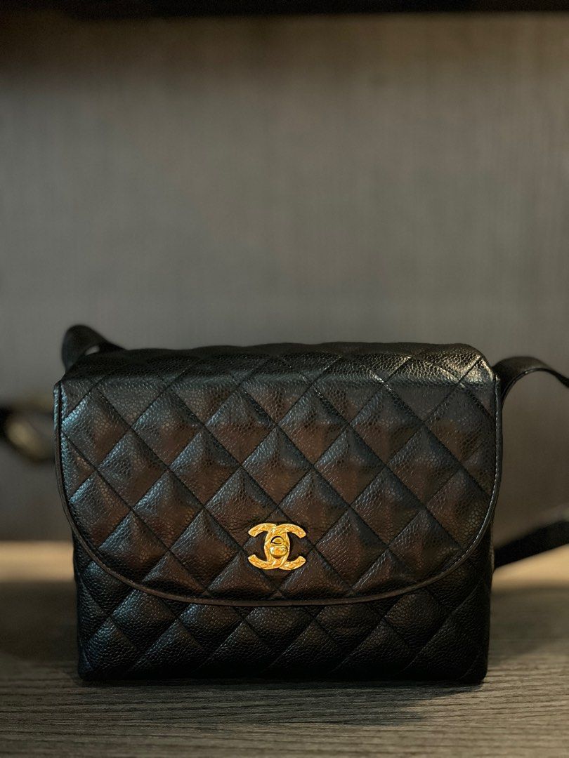 Chanel Vintage Brown Lamb Skin Tote with 24k gold plated hardware