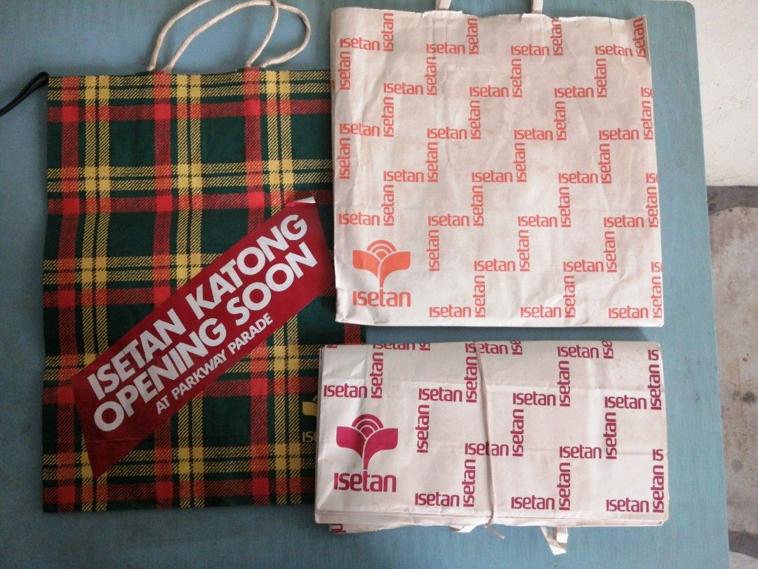 Vintage Department Store Shopping Bags Tangs Isetan Yaohan Daimaru