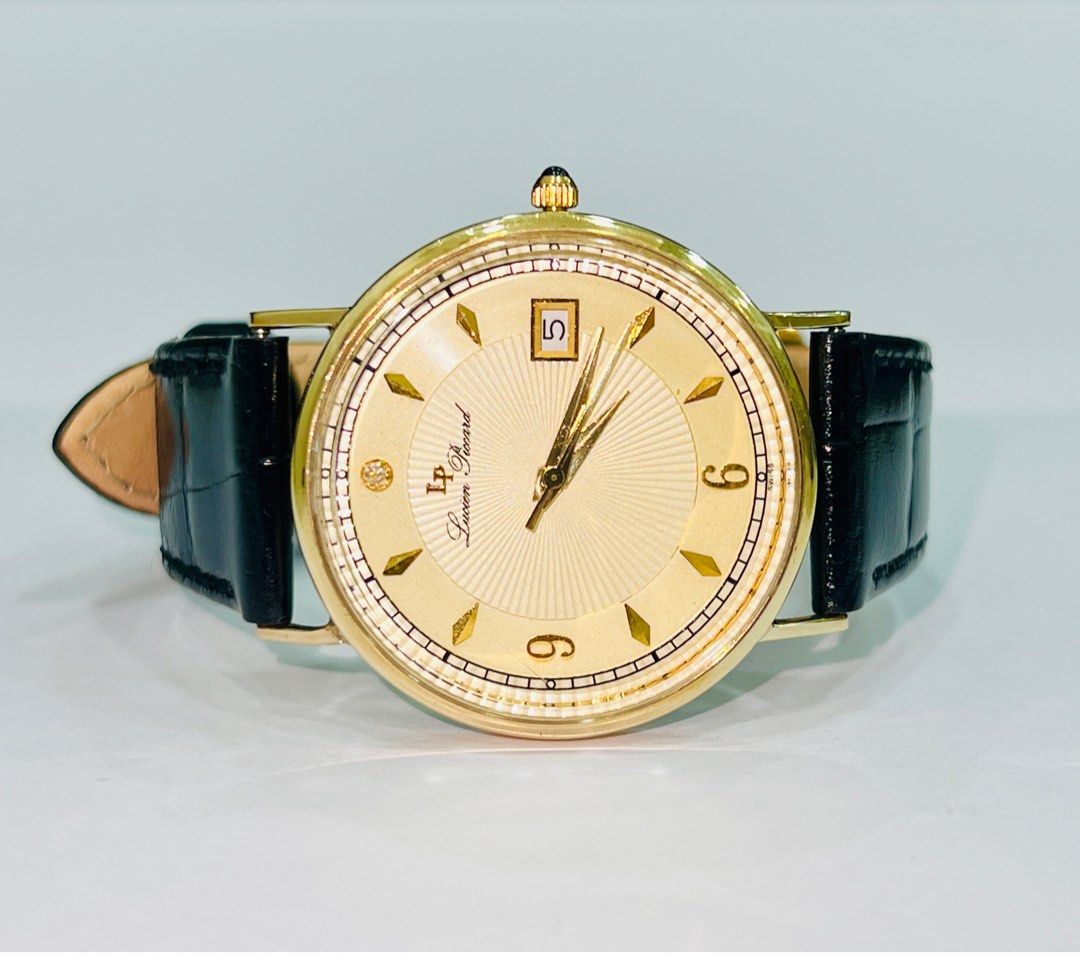 Vintage Lucien Piccard 14K Solid gold watch W0746