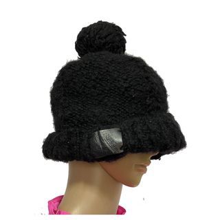Vivienne Westwood Vintage Black Knit Mohair Beannie Hat