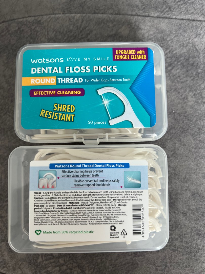 Watsons Dental Floss Picks (2 boxes), Beauty & Personal Care, Oral Care