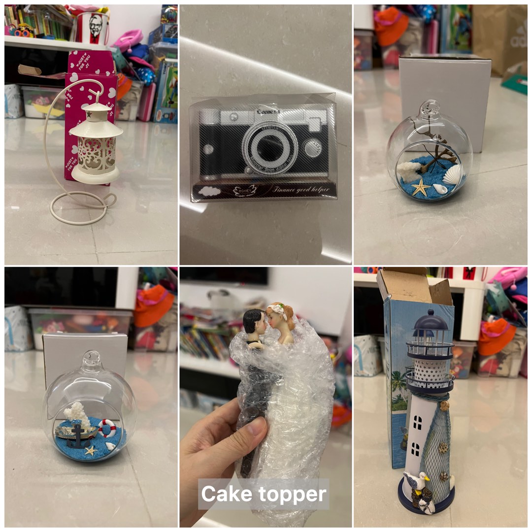 Wedding props decoration marine Mediterranean theme terrarium camera