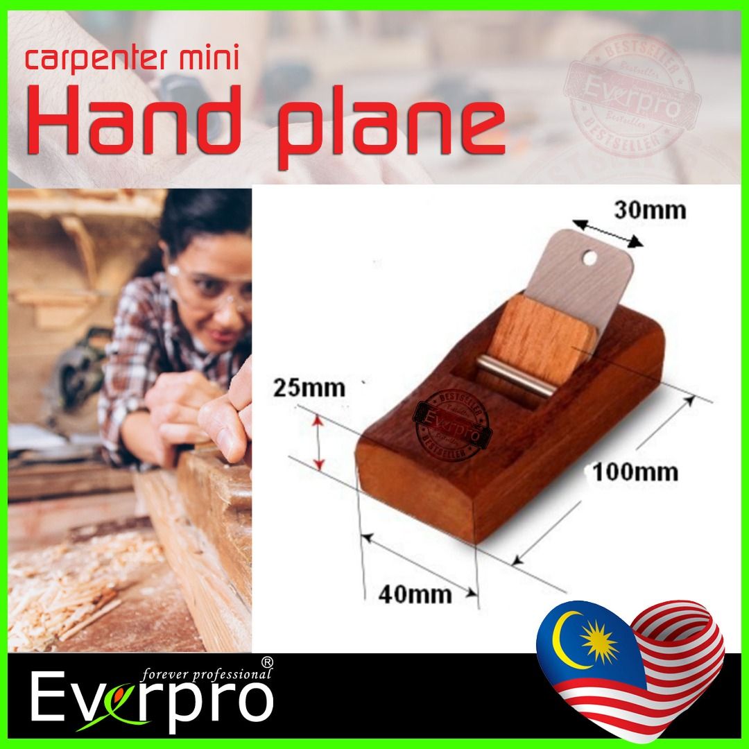 Ebony Wood Mini Hand Planer Hand Plane Bottom Chamfering Carpenter Tool