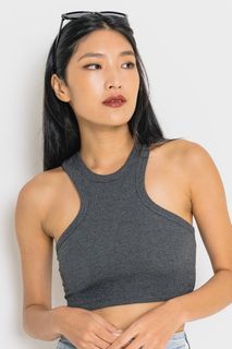 YHF FOUNDATION TOP IN SMOKE GREY
