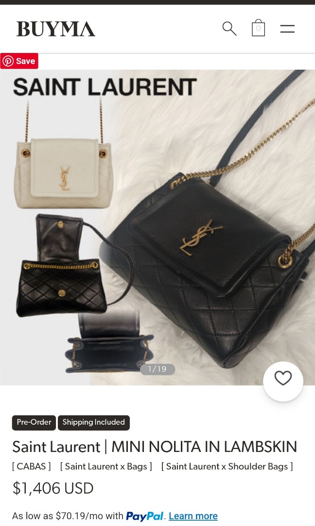 YSL nolita, Luxury, Bags & Wallets on Carousell