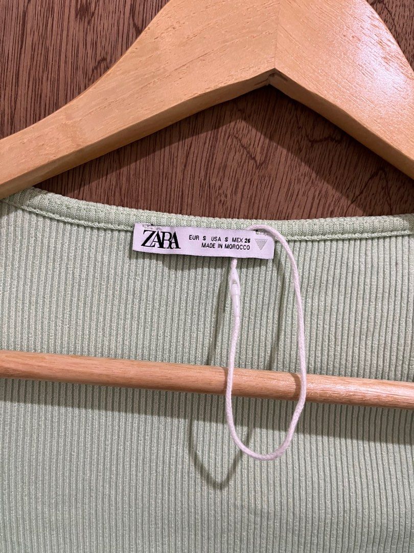 Zara made in morocco square neck, Women's Fashion, Tops, Blouses on