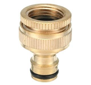 1/2 & 3/4 Inch adapter brass faucet female water washer hose quick connector