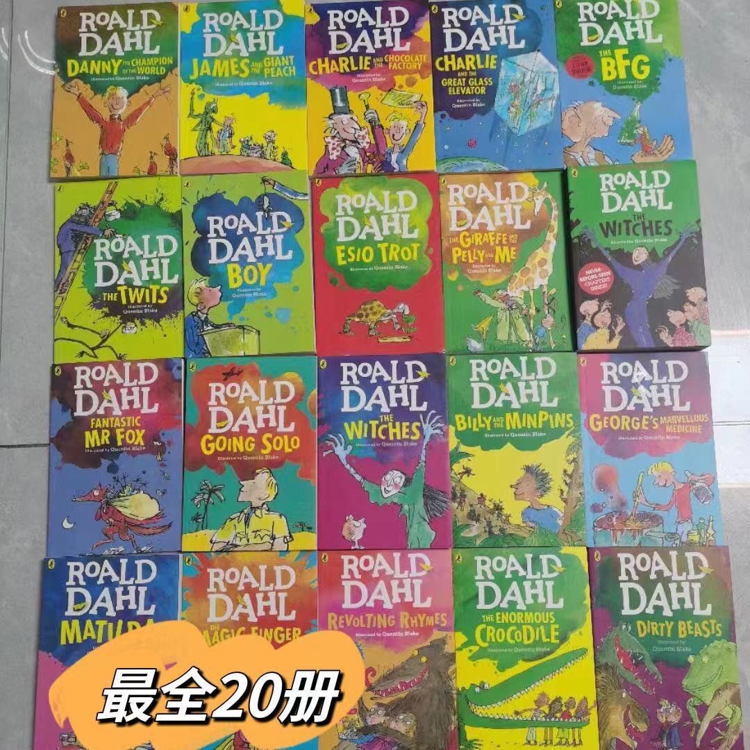 20 books Roald Dahl Collection 羅爾德達爾英文原版系列Chapter Book 