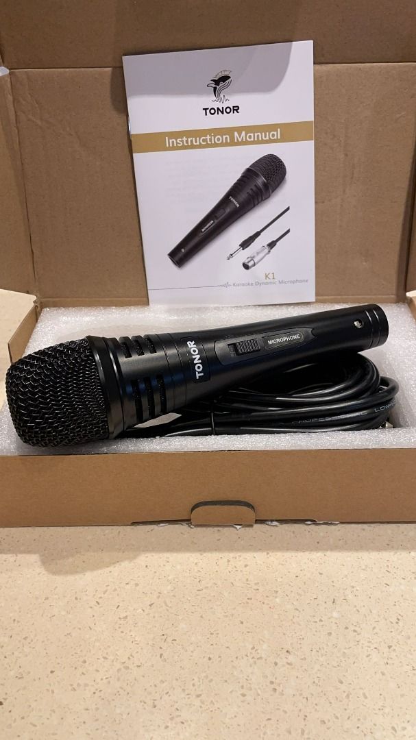  TONOR Dynamic Karaoke Microphone for Singing with 5M XLR Cable,  Metal Handheld Mic Compatible with Karaoke Machine/Speaker/Amp/Mixer for  Karaoke Singing, Speech, Wedding and Outdoor Activity : Musical Instruments