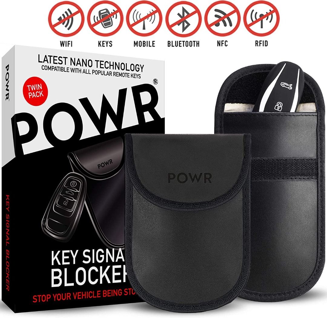 Faraday Pouch for Car Keys, Car Key Signal Blocker, 3 Pack Black Faraday Bag,  RFID Key Pouch, Keyless Signal Blocking Key Case, Anti-Theft Remote Entry  Smart Fobs Protection (Carbon Fiber) 
