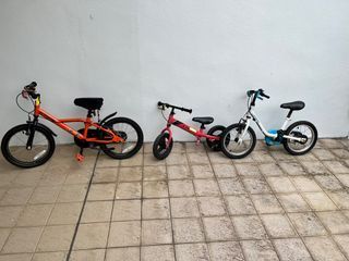 3 Childrens bikes