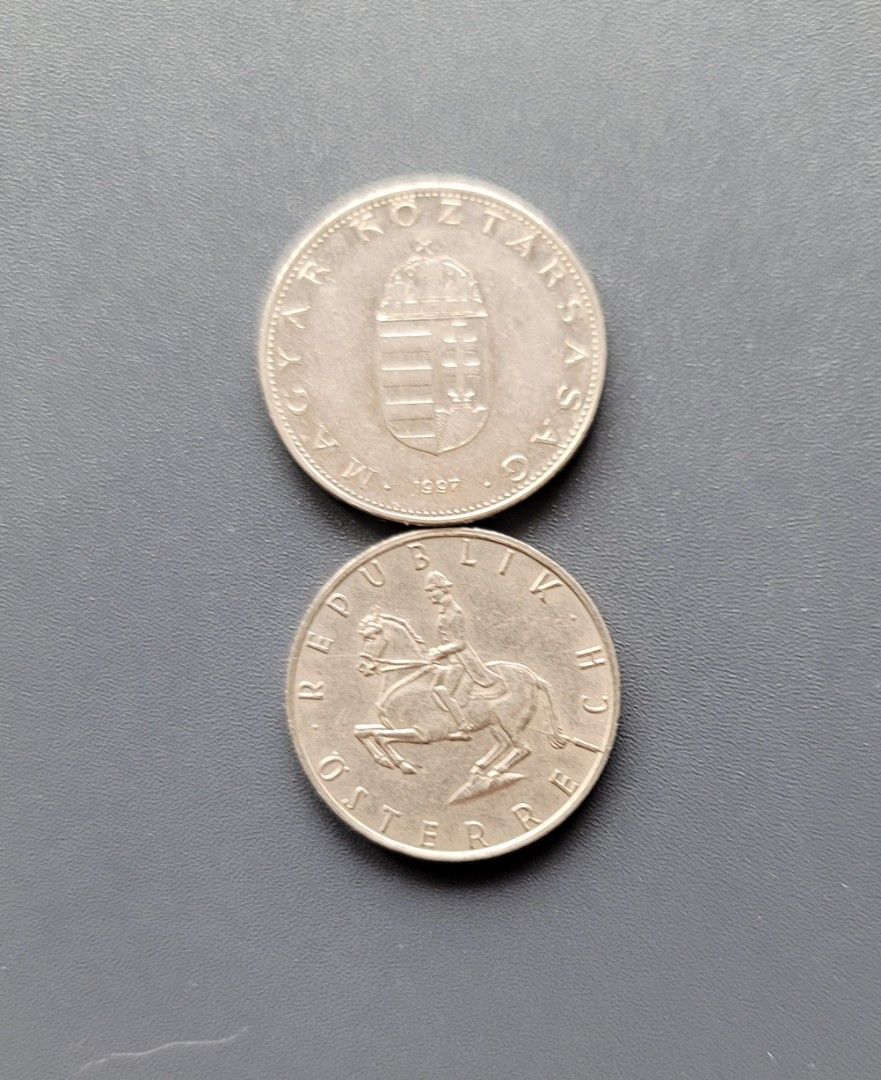 匈牙利&奥地利硬幣二枚, 書籍、休閒與玩具, 收藏、紀念品, 錢幣、紙鈔在旋轉拍賣